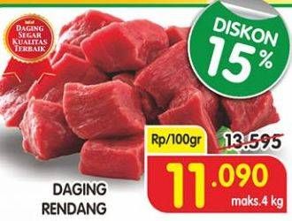 Promo Harga Daging Rendang Sapi per 100 gr - Superindo