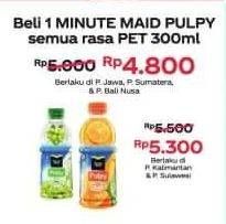 Promo Harga MINUTE MAID Juice Pulpy All Variants 300 ml - Alfamart
