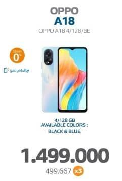 Promo Harga Oppo A18 4/128GB  - Electronic City