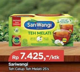 Promo Harga Sariwangi Teh Melati 47 gr - TIP TOP