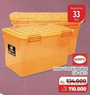 Promo Harga SHINPO Container Box Innov 138-CB33 33 ltr - Lotte Grosir