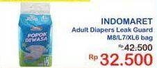 Promo Harga Indomaret Diapers Adult M8, L7, XL6  - Indomaret