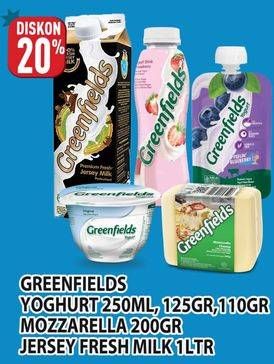 Promo Harga Greenfields Yogurt/Cheese/Jersey Milk  - Hypermart