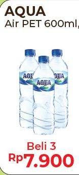 Promo Harga AQUA Air Mineral 600 ml - Alfamart