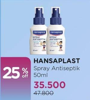 Promo Harga HANSAPLAST Antiseptic Spray 50 ml - Watsons