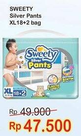 Promo Harga Sweety Silver Pants XL18+2  - Indomaret