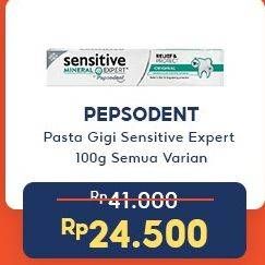 Promo Harga Pepsodent Pasta Gigi Sensitive Expert All Variants 100 gr - Indomaret