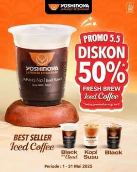 Promo Harga Promo 5.5 Diskon 50%  - Yoshinoya