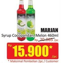Promo Harga MARJAN Syrup Boudoin Cocopandan, Melon 460 ml - Hari Hari