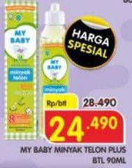 Promo Harga My Baby Minyak Telon Plus 90 ml - Superindo
