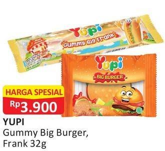 Promo Harga YUPI Candy Big Burger, Big Frank 32 gr - Alfamart
