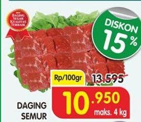 Promo Harga Daging Semur per 100 gr - Superindo