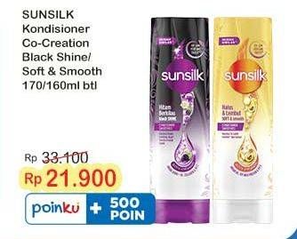 Promo Harga Sunsilk Conditioner Black Shine, Soft Smooth 170 ml - Indomaret