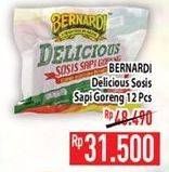 Promo Harga BERNARDI Delicious Sosis Sapi Goreng 12 pcs - Hypermart