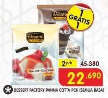 Promo Harga DESSERT FACTORY Panna Cotta All Variants per 2 pouch - Superindo