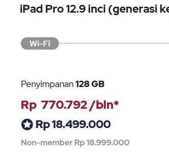 Promo Harga APPLE iPad Pro 12.9 Inch  - iBox