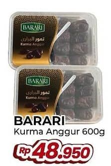 Promo Harga Barari Kurma Anggur 600 gr - Yogya