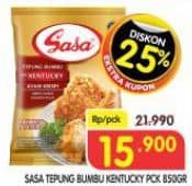 Promo Harga Sasa Tepung Bumbu Ala Kentucky Ayam Krispi 850 gr - Superindo
