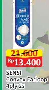 Promo Harga Sensi Convex Mask Earloop 2 pcs - Alfamart