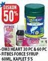 Promo Harga OM3Heart / Fitbes Force Syrup  - Hypermart