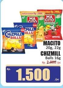 Promo Harga Macito Snack/Chizmill Balls   - Hari Hari