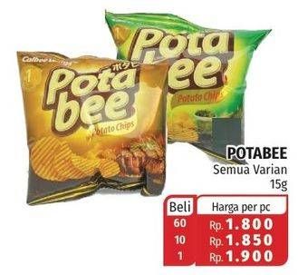 Promo Harga POTABEE Snack Potato Chips All Variants 15 gr - Lotte Grosir