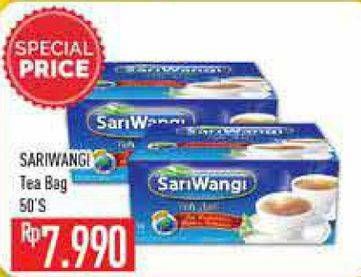 Promo Harga Sariwangi Teh Asli 50 pcs - Hypermart