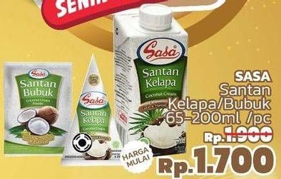 Promo Harga SASA Santan Kelapa/Bubuk 65-200ml  - LotteMart
