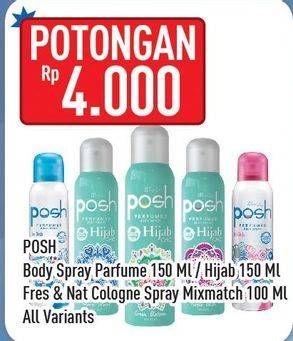 Promo Harga POSH Perfumed Body Spray/Hijab Body Spray  - Hypermart