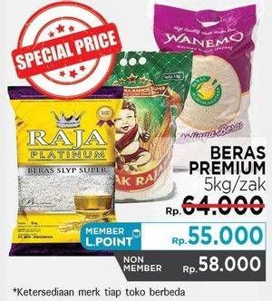 Promo Harga Beras Premium 5 kg - LotteMart