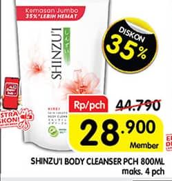 Promo Harga Shinzui Body Cleanser 800 ml - Superindo