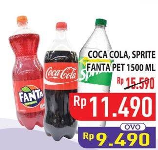 Promo Harga Coca Cola, Fanta, Sprite 1500ml  - Hypermart