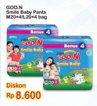 Promo Harga Goon Smile Baby Pants M20+4, L20+4  - Indomaret