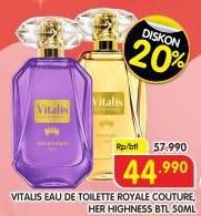 Promo Harga Vitalis Eau De Toilette Royale Couture, Her Highness 50 ml - Superindo