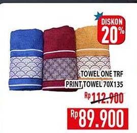 Promo Harga Towel One Handuk Mandi 70 X 135 Cm  - Hypermart