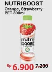 Promo Harga MINUTE MAID Nutriboost Orange, Strawberry 300 ml - Alfamart