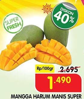 Promo Harga Mangga Harum Manis Super per 100 gr - Superindo