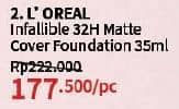 Promo Harga Loreal Infallible 32H Matte Cover Foundation 35 ml - Guardian