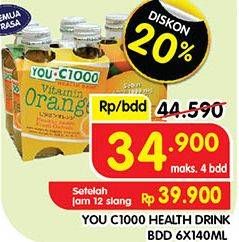 Promo Harga You C1000 Health Drink Vitamin 140 ml - Superindo