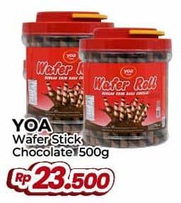 Promo Harga YOA Wafer Stick Chocolate 500 gr - Yogya