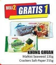 Promo Harga Malkist Seaweed 135g, Crackers Salt Pepper 215g  - Hari Hari