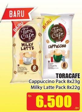 Promo Harga Torabika Toracafe Iced Cappuccino, Milky Latte per 8 sachet 23 gr - Hari Hari