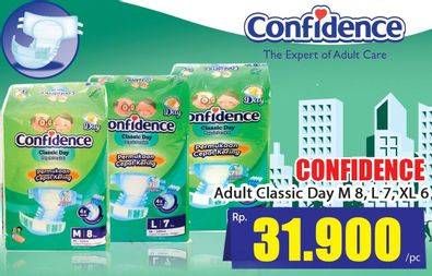 Promo Harga Confidence Adult Diapers Classic Day M8, L7, XL6  - Hari Hari