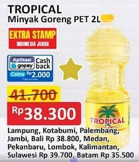 Promo Harga Tropical Minyak Goreng 2000 ml - Alfamart