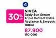 Promo Harga Nivea Sun Body Serum Triple Protect Extra Radiance Smooth 180 ml - Watsons
