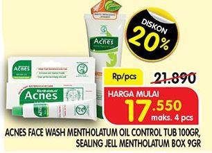 Promo Harga ACNES Mentholatum Jell Penghilang Jerawat/ACNES Face Wash Oil Control  - Superindo
