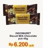 Promo Harga INDOMARET Biscuit Milk Chocolate 45 gr - Indomaret