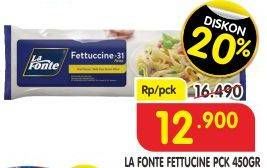 Promo Harga LA FONTE Fettuccine - 31 450 gr - Superindo