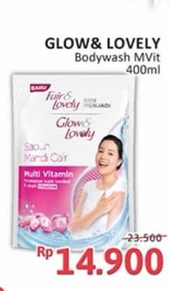 Promo Harga Glow & Lovely (fair & Lovely) Body Wash Multivitamin 400 ml - Alfamidi