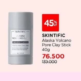 Promo Harga Skintific Alaska Volcano Pore Clay Stick 40 gr - Watsons